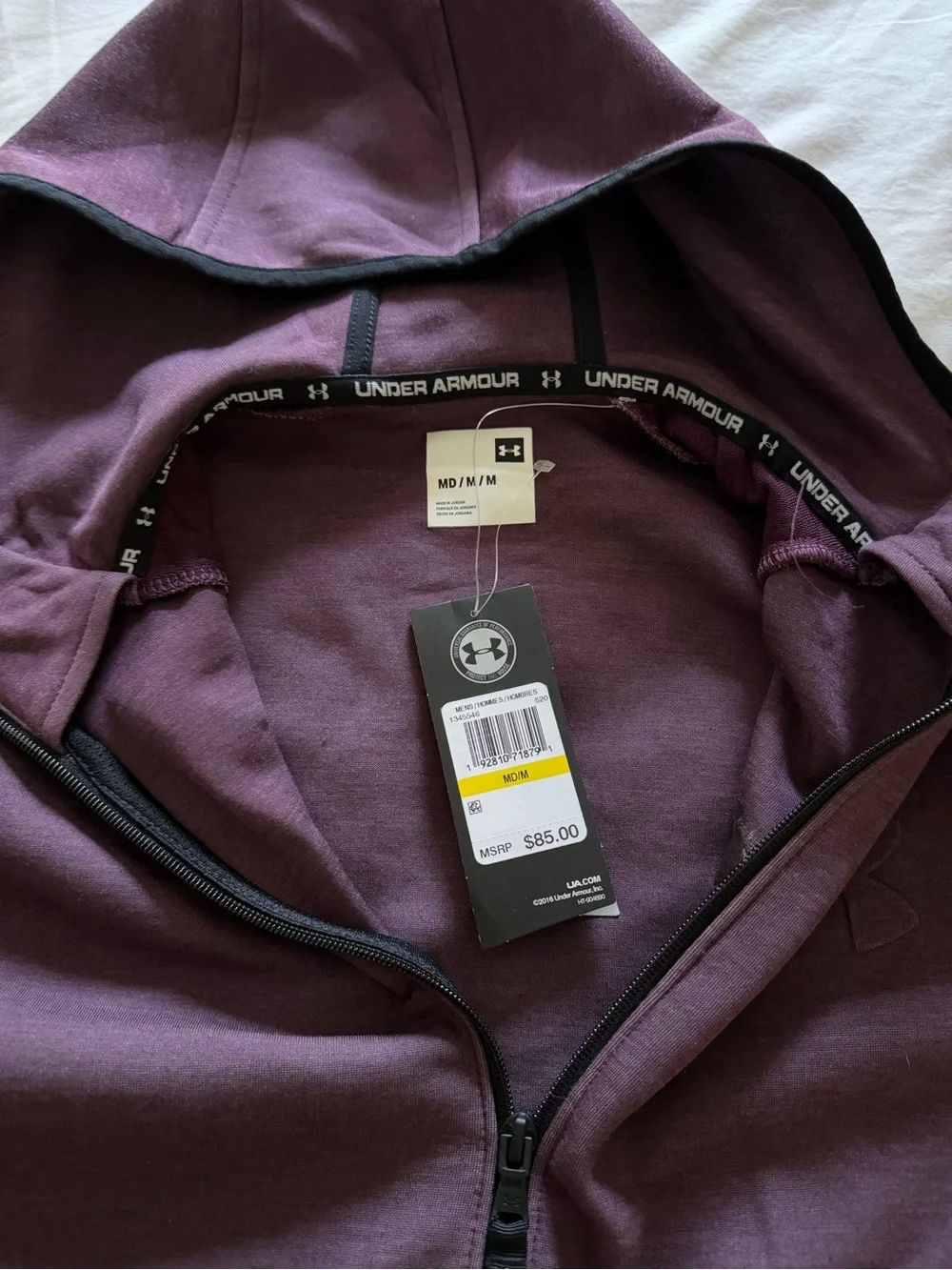 Under Armour Unstoppable Move Light Full-Zip Hoodie Kinetic Purple Medium New